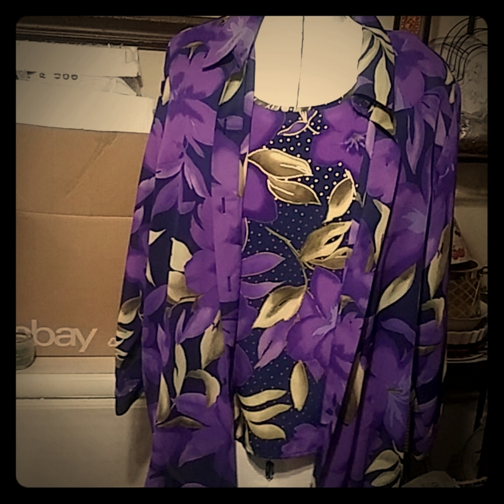 2-piece layered top.